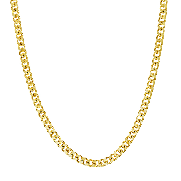 Goldkette, 14K, Gelbgold, Panzer-