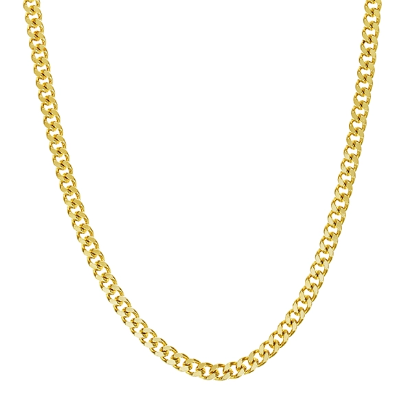 Goldkette, 14K, Gelbgold, Panzer-