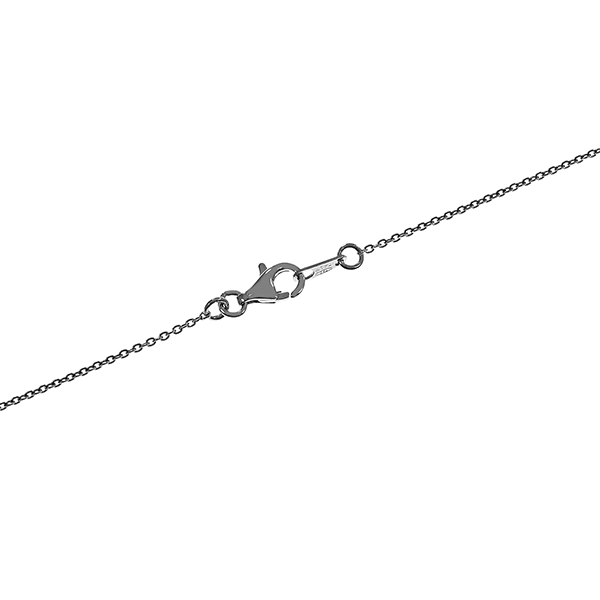 Collier, 18K, Weißgold, 'Pferdekopf' 0,67 ct