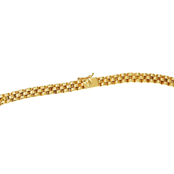 Collier, 14K, Gelbgold, Saphire, Brillanten