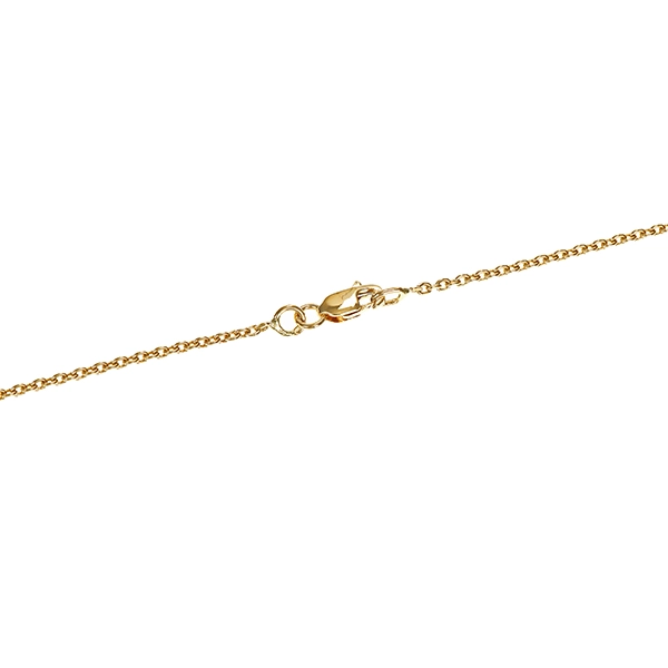 Collier, 18K, Gelb-/Weißgold, Saphir, Brillant