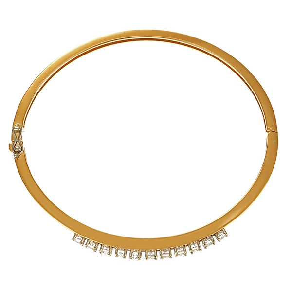 Armreif, 18K, Gelbgold, Brillanten 0,88 ct
