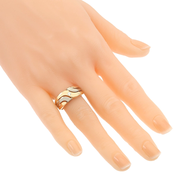 Diamantring, 14K, Rot-/Weiß-/Gelbgold, Brillant