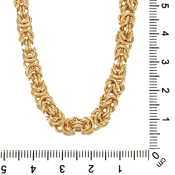 Goldkette, 14K, Gelbgold, Königs-