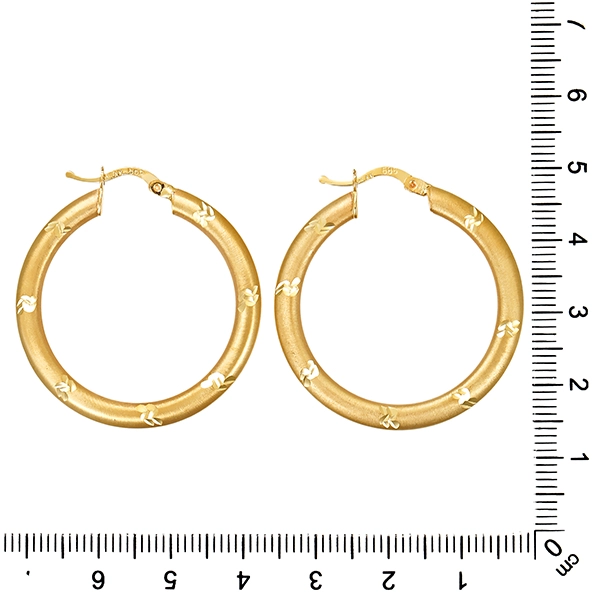 Creolen, 14K, Gelbgold