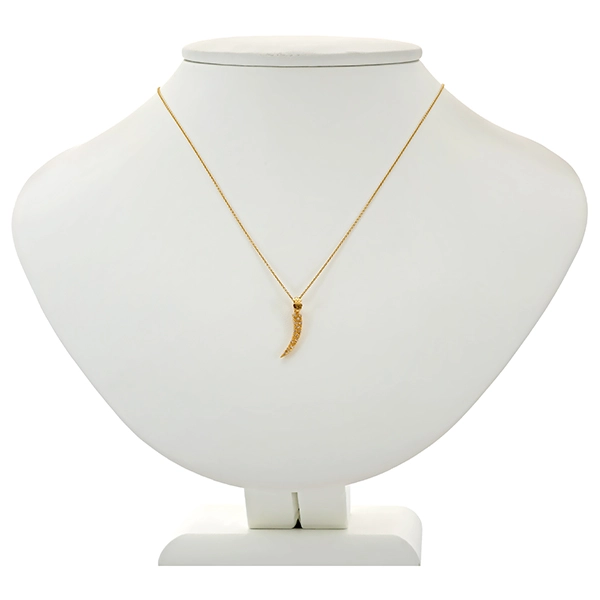 Collier, 18K, Gelbgold, Zirkonia