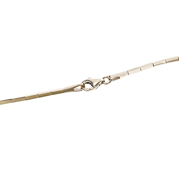Collier, 14K, Weißgold, Zirkonia
