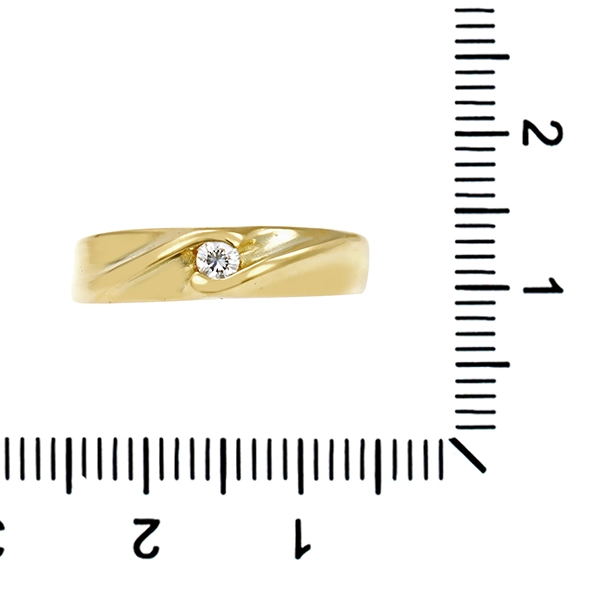 Diamantring, 14K, Gelbgold, Brillant