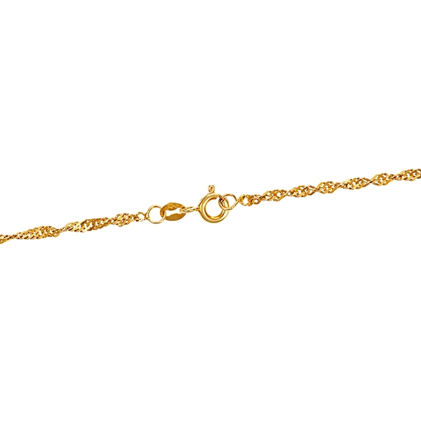 Collierkette, 14K, Gelbgold, Singapur-