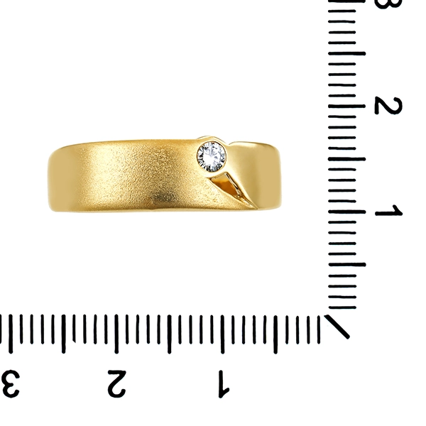 Diamantring, 14K, Gelbgold, Brillant