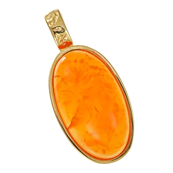 Anhänger, 9K, Gelbgold, Karneol