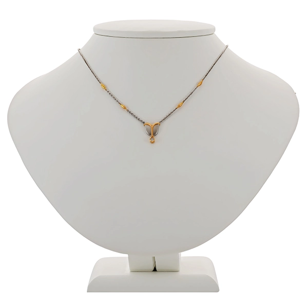 Collier, 950 Platin, Gelbgold, Brillant