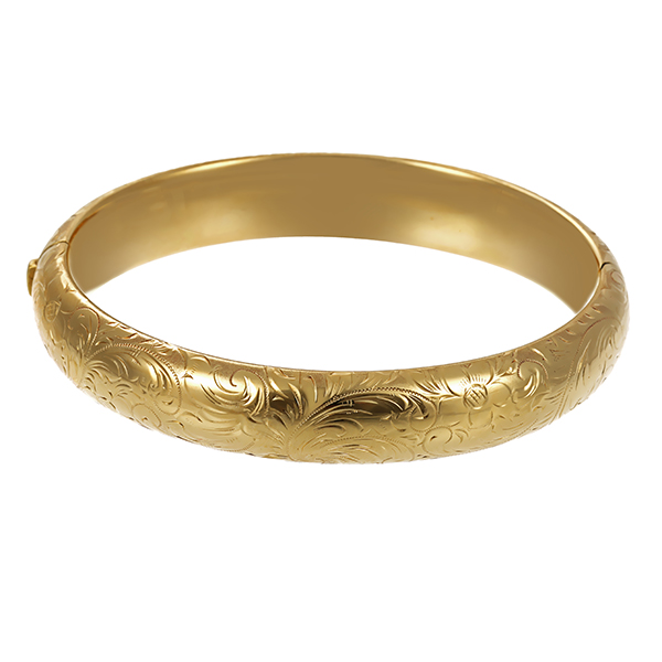 Armreif, 14K, Gelbgold