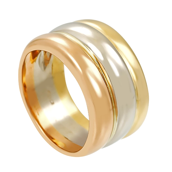 Ring, 18K, Rot-/Gelb-/Weißgold