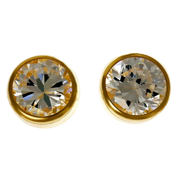 Ohrstecker, 8K, Gelbgold, Zirkonia