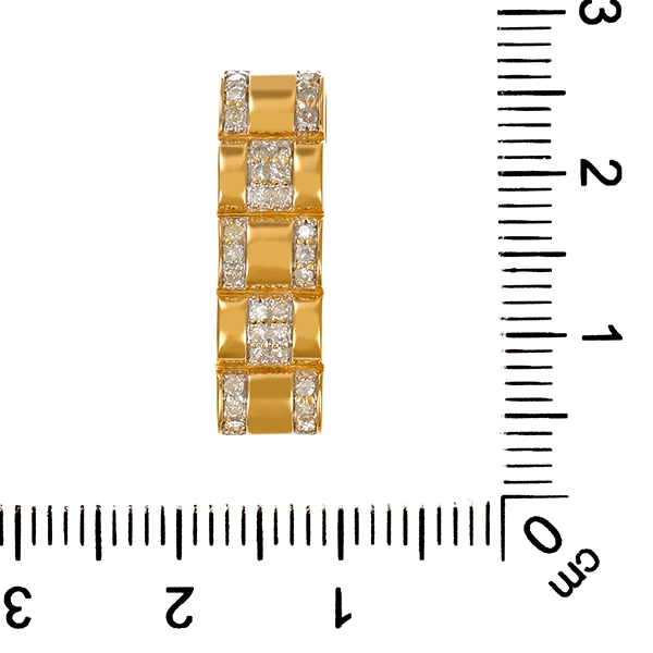 Anhänger, 18K, Gelb-/Weißgold, Diamanten