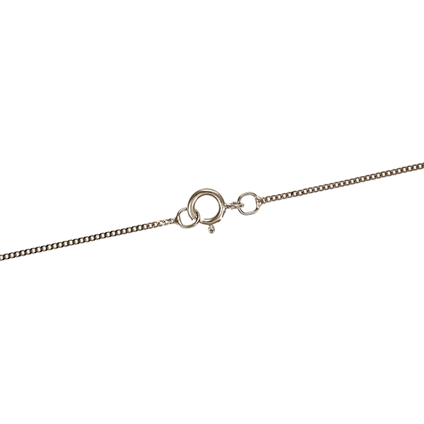Collier, 9K, Weißgold, Herz
