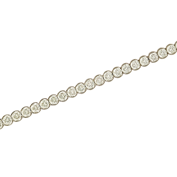 Armband, 18K, Weißgold, Brillanten