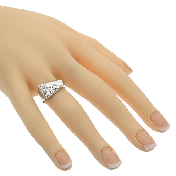 Diamantring, 18K, Weißgold, Diamanten