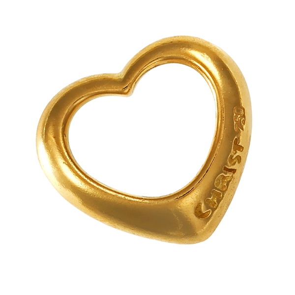 Anhänger, 18K, Gelbgold, Herz