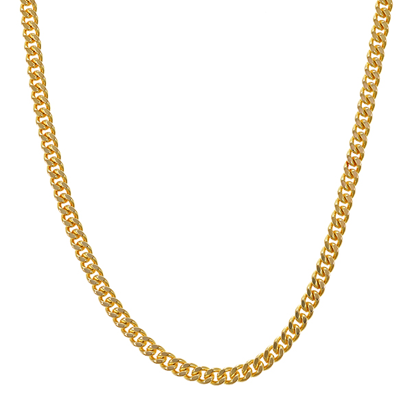 Kette, Panzer-, 14K, Gelbgold