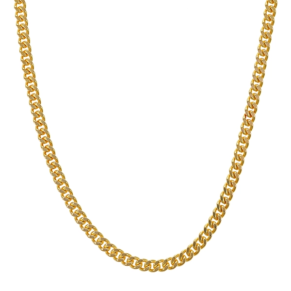 Kette, Panzer-, 14K, Gelbgold