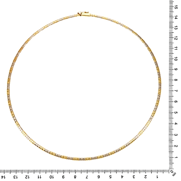 Collier, 14K, Gelb-/Weißgold
