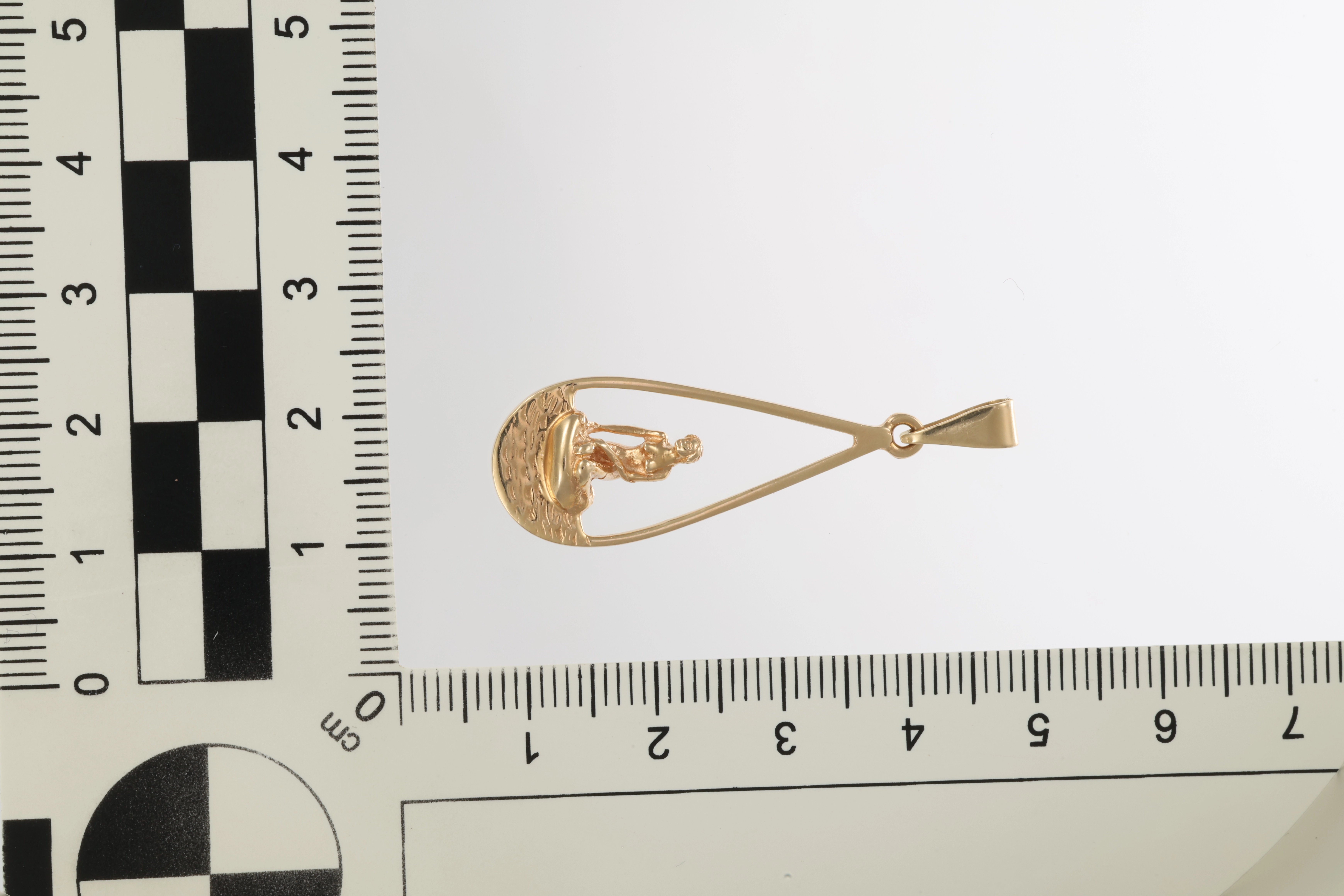 Anhänger, 14K, Gelbgold