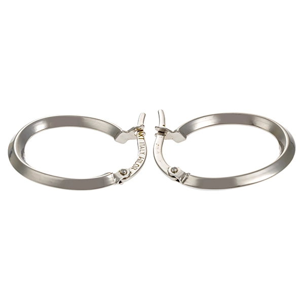 Creolen, 14K, Weißgold