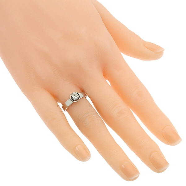Diamantring, 14K, Weißgold, Brillant 0,33 ct