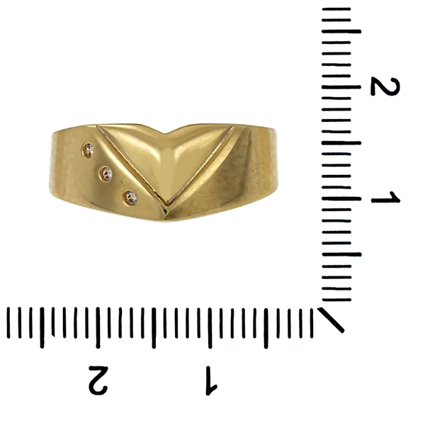 Ring, 8K, Gelbgold, Zirkonia
