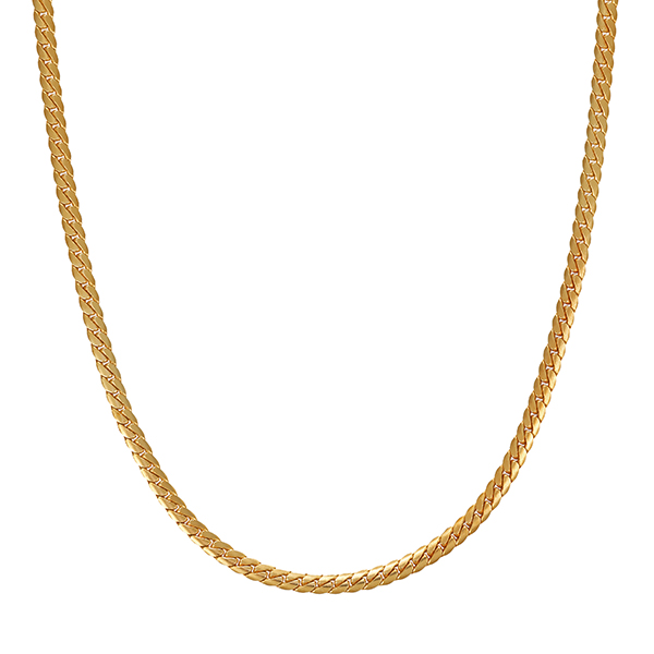 Collierkette, 14K, Gelbgold, Panzer-