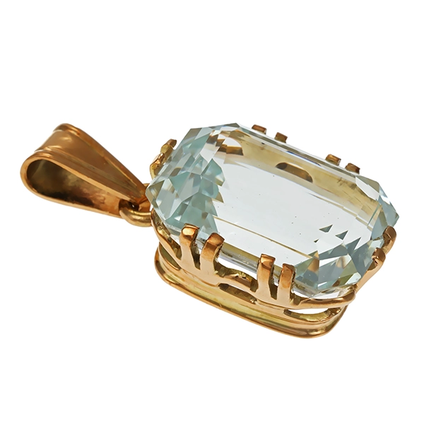 Anhänger, 14K, Gelbgold, Beryll