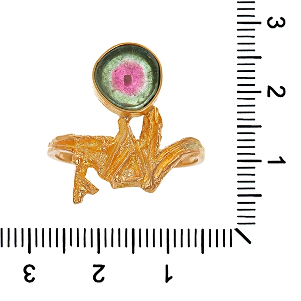 Ring, 14K, Gelbgold, Turmalin, Lapponia