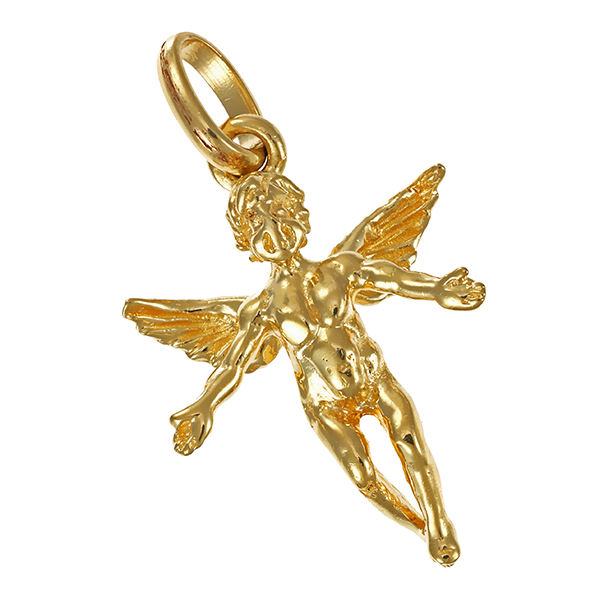 Anhänger, 14K, Gelbgold, Engel