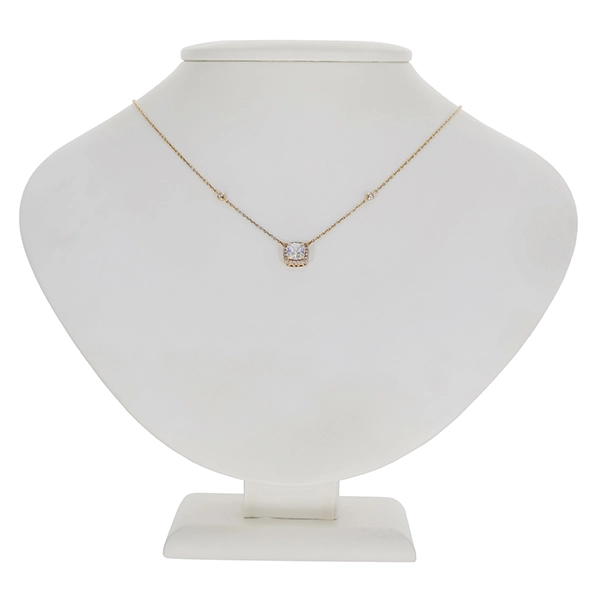 Collier, 9K, Gelbgold, Zirkonia