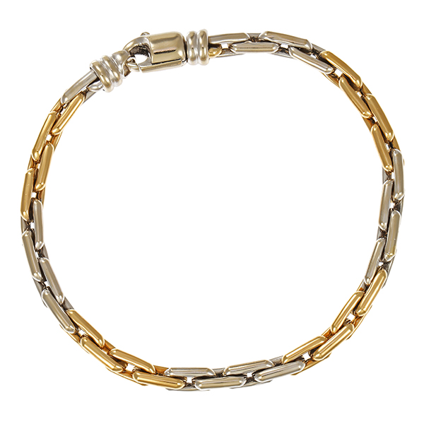 Armband, 14K, Gelb-/Weißgold