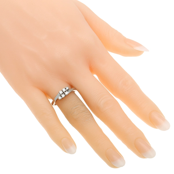 Diamantring, 14K, Weißgold, Brillanten 0,25 ct