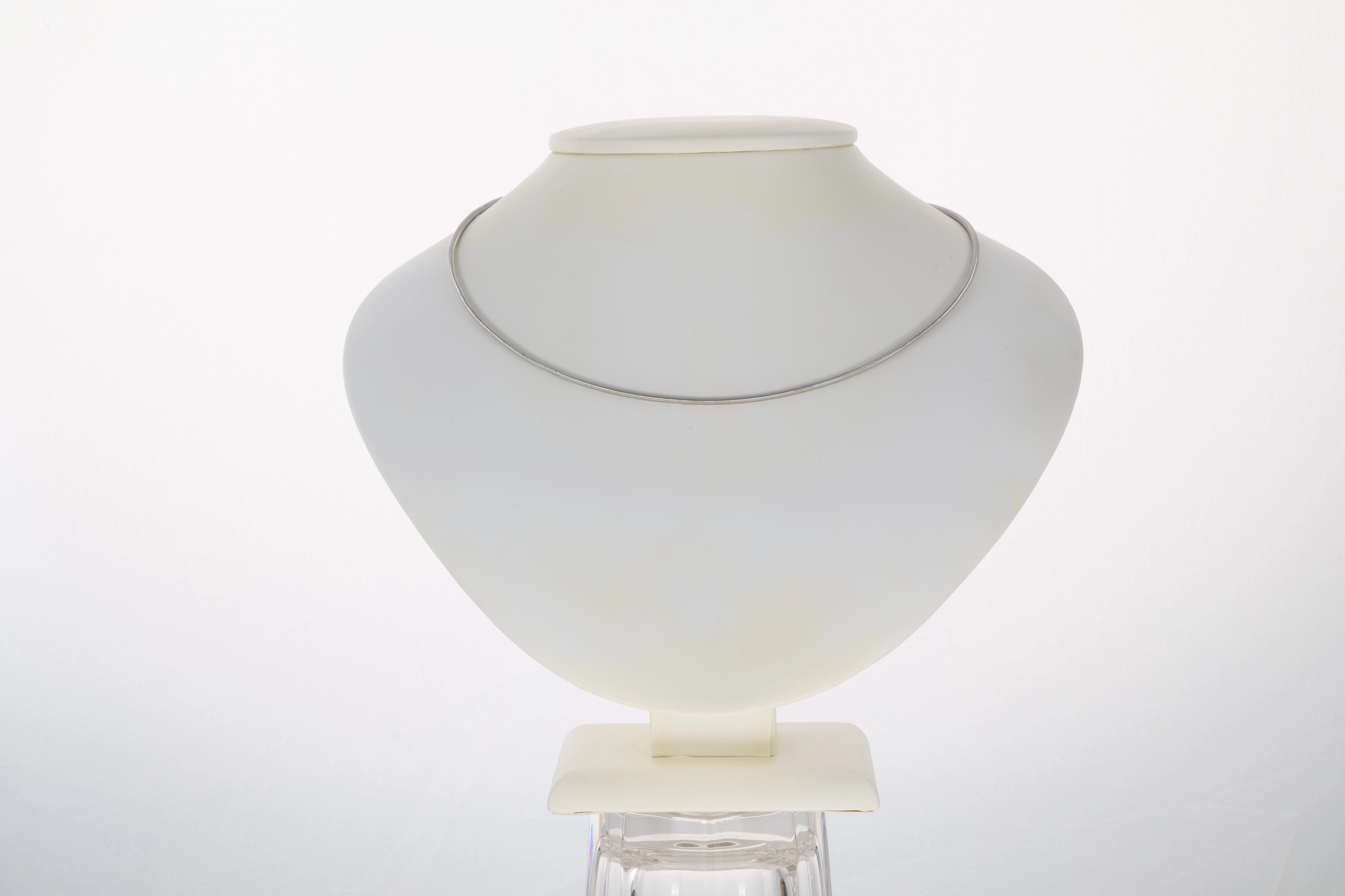 Collier, 14K, Weißgold, Reif