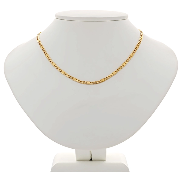 Goldkette, 14K, Gelbgold, Figaro-