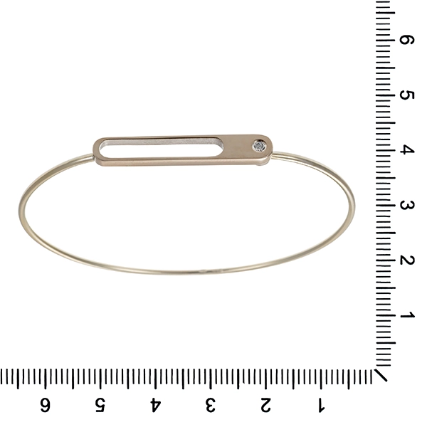 Armreif, 18K, Weißgold, Brillant