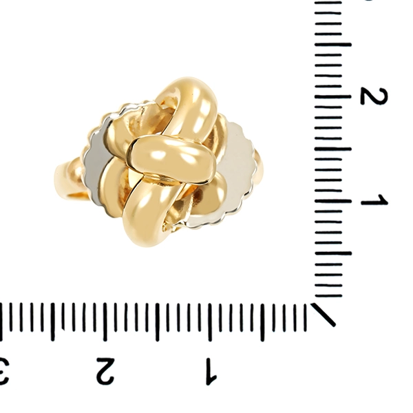 Ring, 14K, Gelb-/Weißgold
