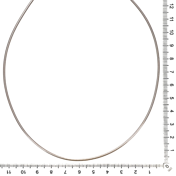 Collier, 14K, Weißgold, Reif