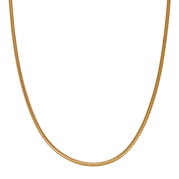 Collierkette, 14K, Gelbgold, Schlangen-