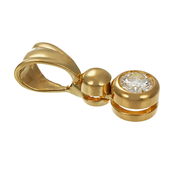 Anhänger, 18K, Gelbgold, Brillant