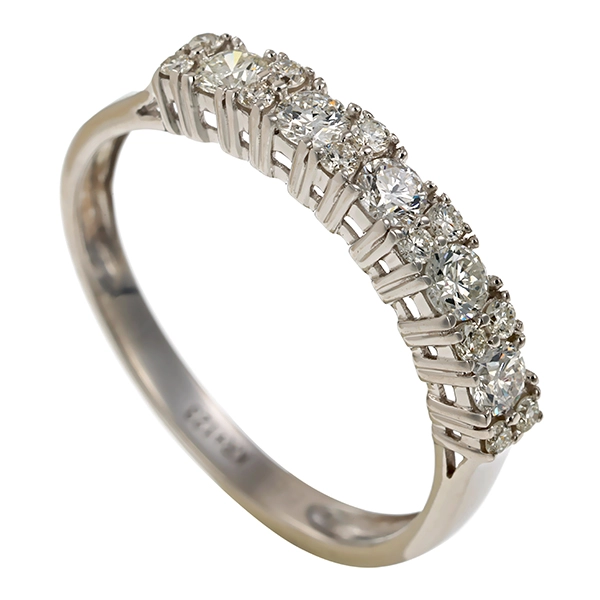 Diamantring, 14K, Weißgold, Brillanten