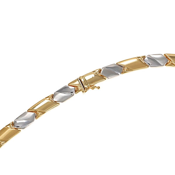 Collier, 14K, Gelb-/Weißgold