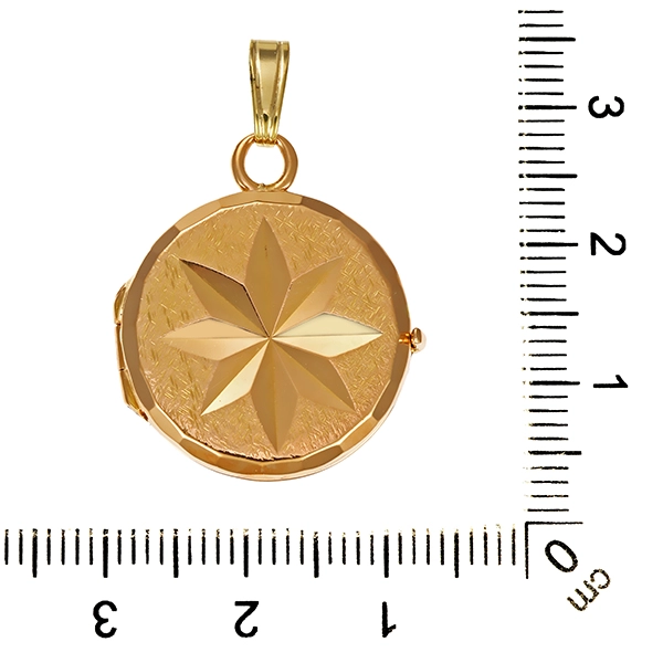 Medaillon, 8K, Gelbgold