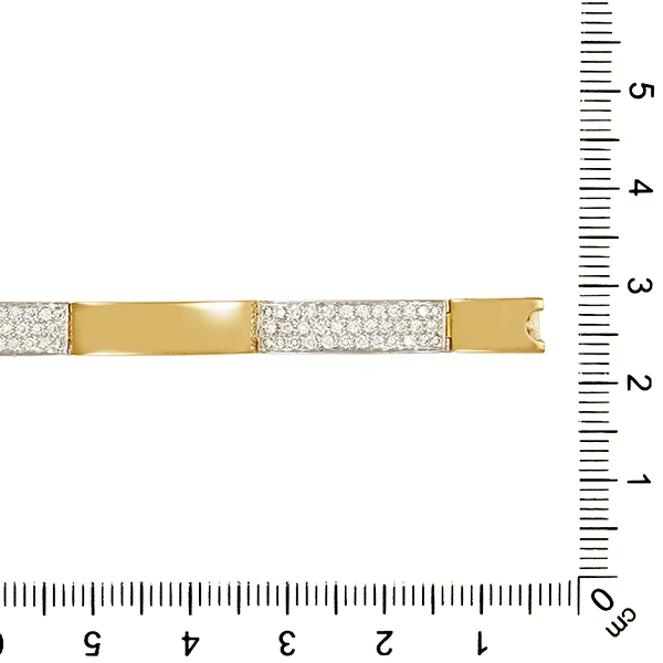 Armband, 18K, Gelb-/Weißgold, Brillant