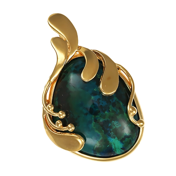 Anhänger, 14K, Gelbgold, Eilatstein